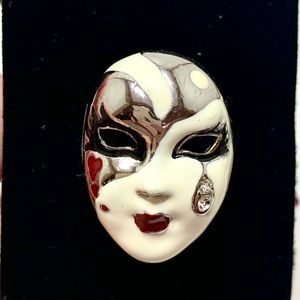 *SOLD* Theater 🎭 Enamel Ring Size 8